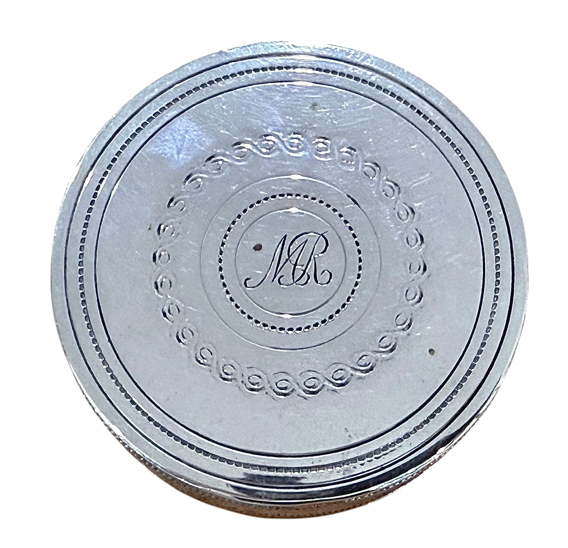 Italian Silver Circular Lidded Box, Luigi Genazzi, Milan, c.1930.