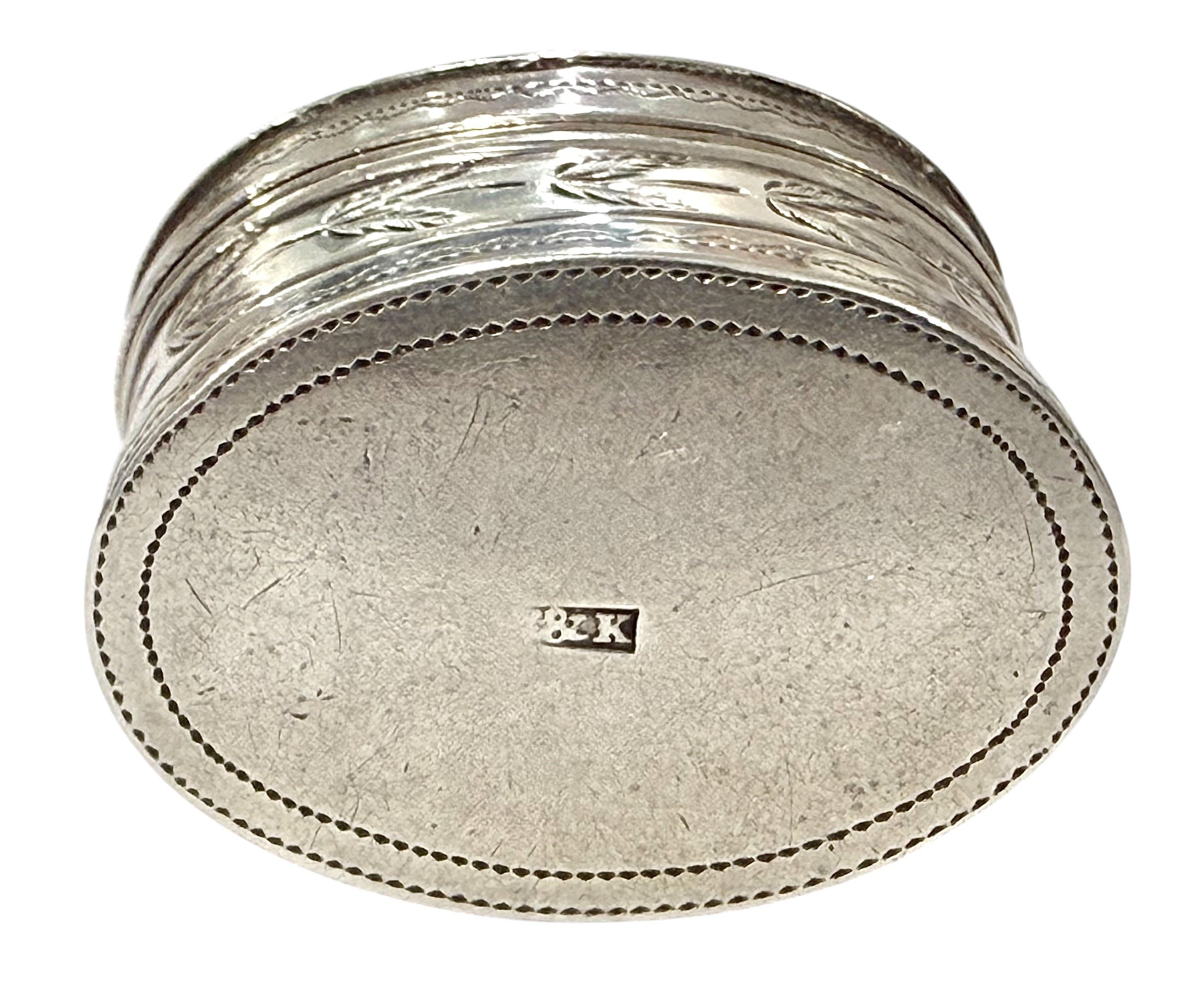 George III Sterling Silver Nutmeg Grater, Birmingham, c 1810.