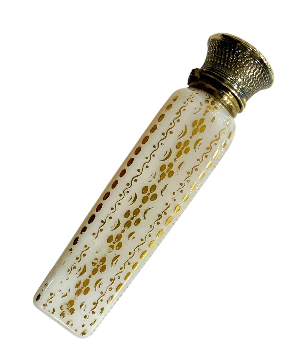 Victorian Silver Gilt Enamelled Scent Bottle, c. 1860