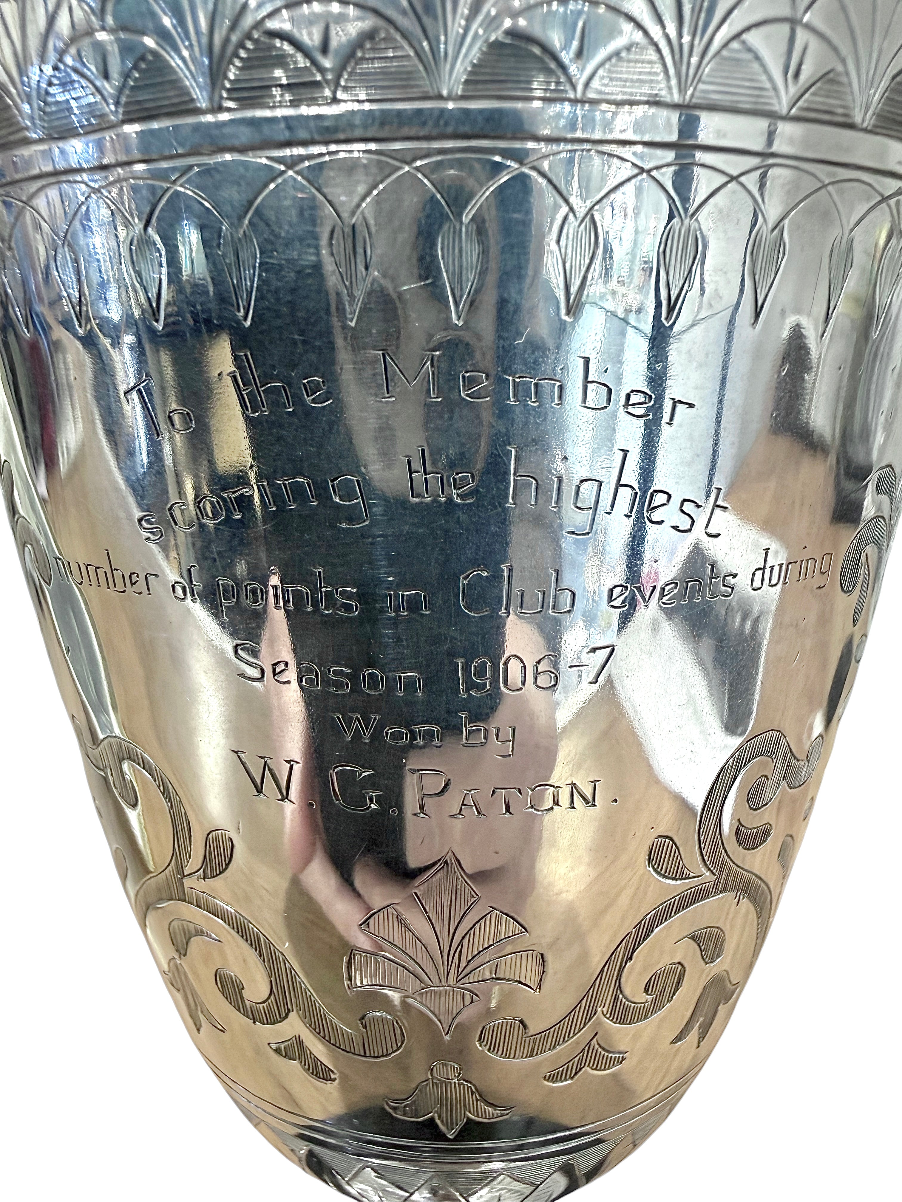 Australian Presentation Sterling Silver Goblet, London 1875.