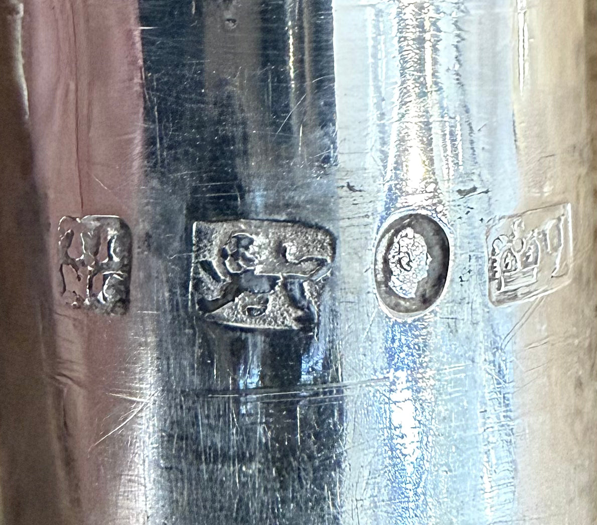 Fine Pair of William IV Sterling Silver Candlesticks, Sheffield 1836.