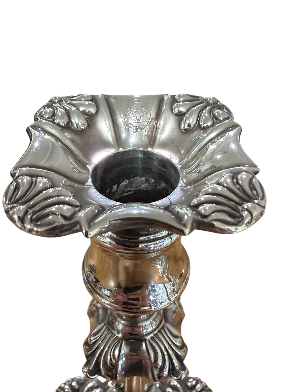 Fine Pair of William IV Sterling Silver Candlesticks, Sheffield 1836.