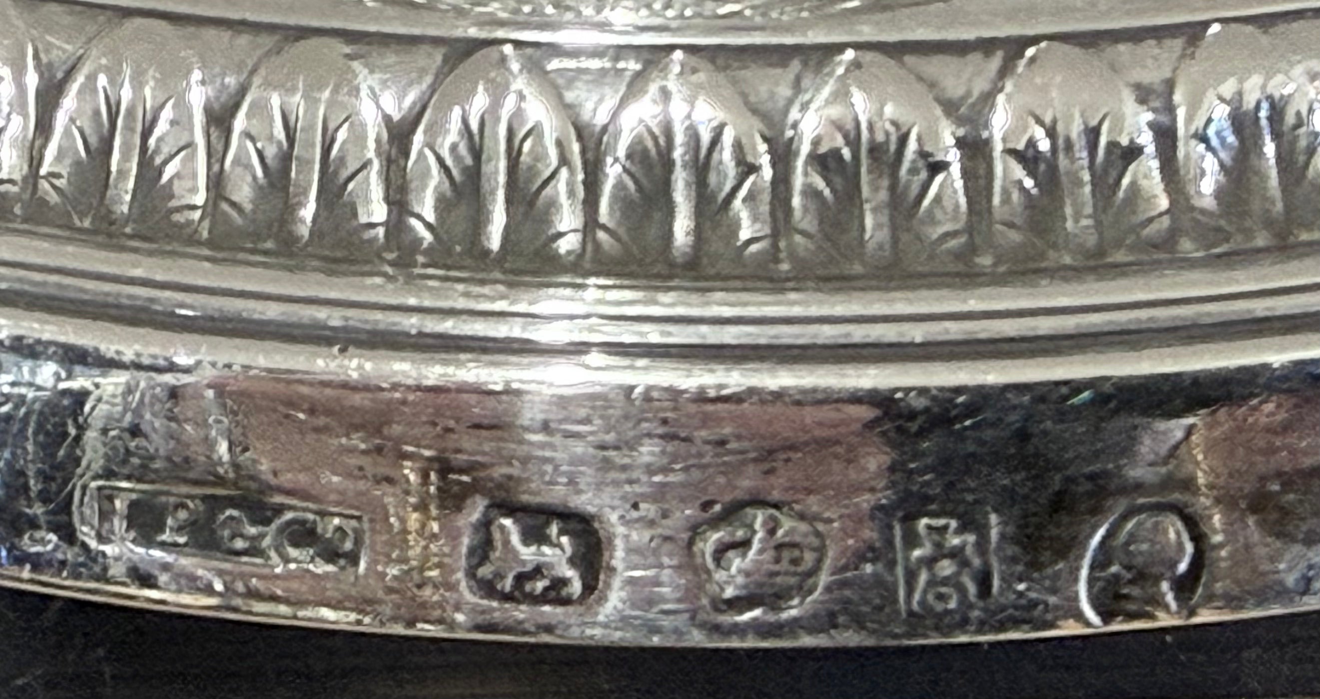 Fine Pair of Georgian Sterling Silver Candlesticks, Sheffield 1786/8
