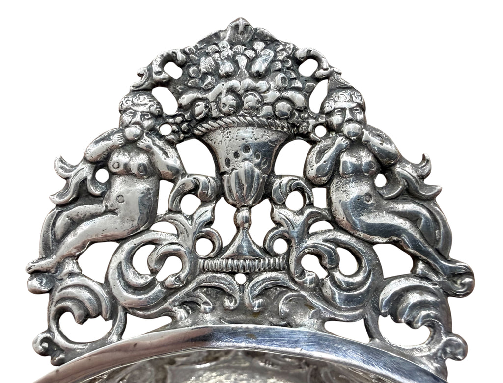 19th Century Silver Embossed Two Handled BOWL.