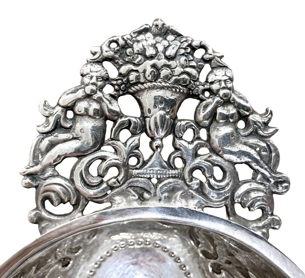 19th Century Silver Embossed Two Handled BOWL.