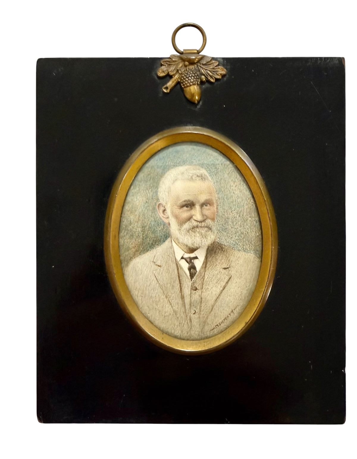 Early 20th Century Portrait Miniature, signed Monteath.