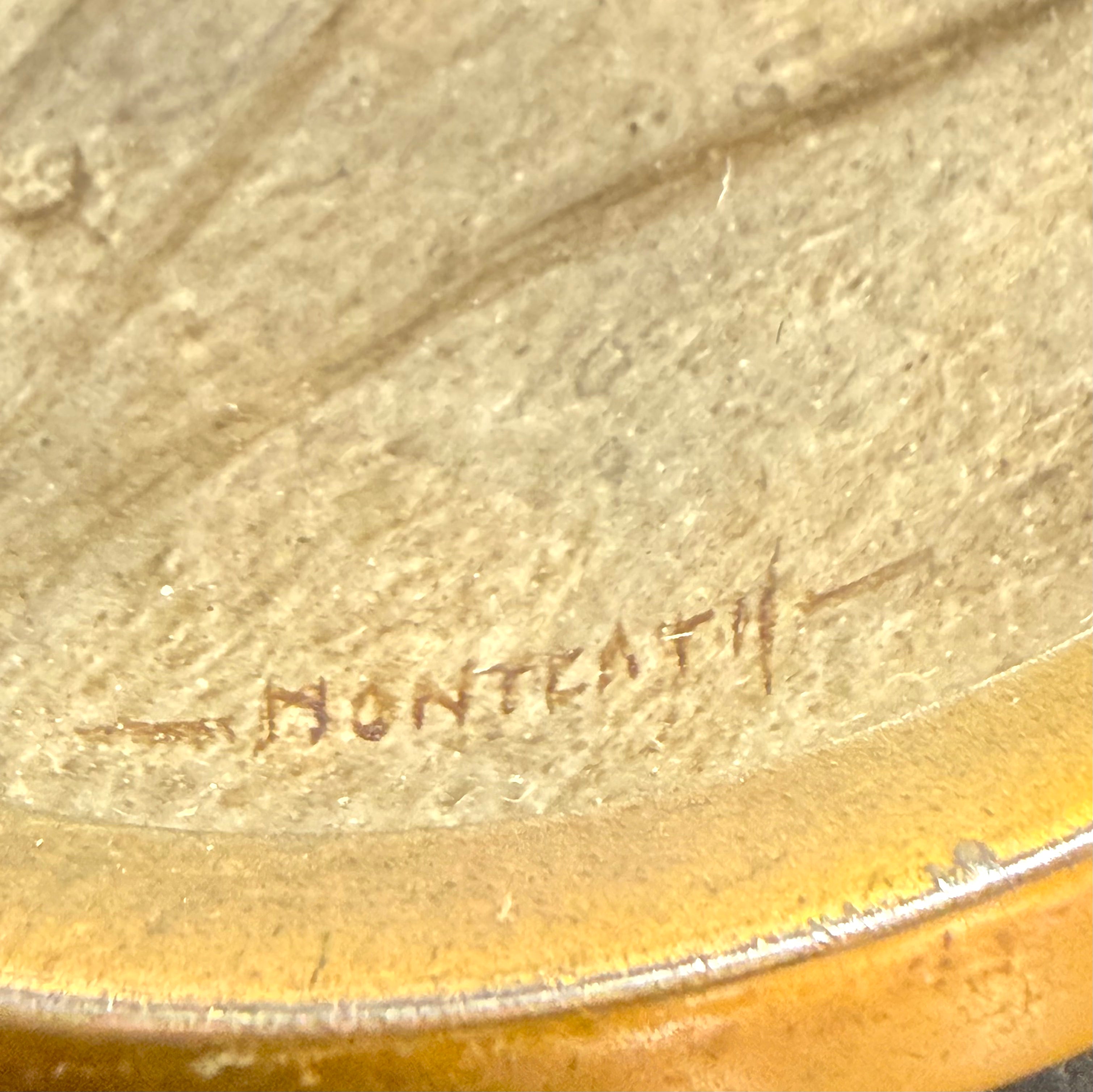 Early 20th Century Portrait Miniature, signed Monteath.