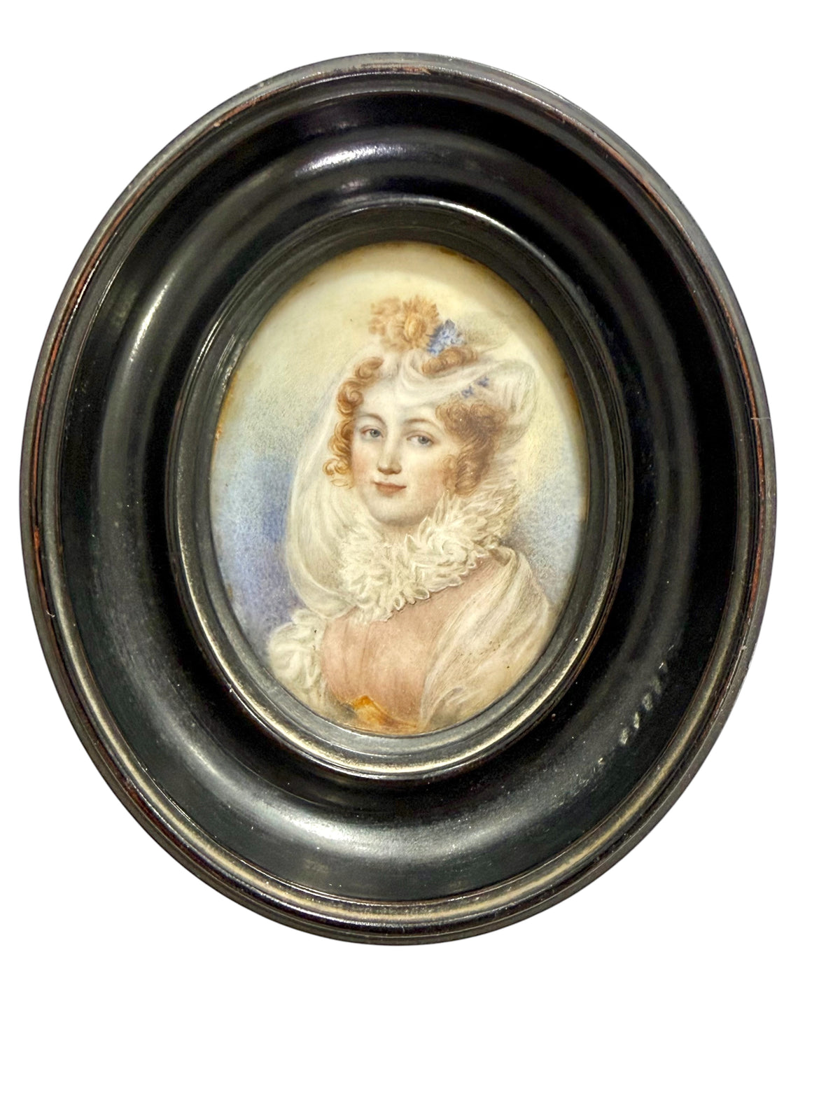 Attractive 19th Century Portrait Miniature in the style of Isabey.