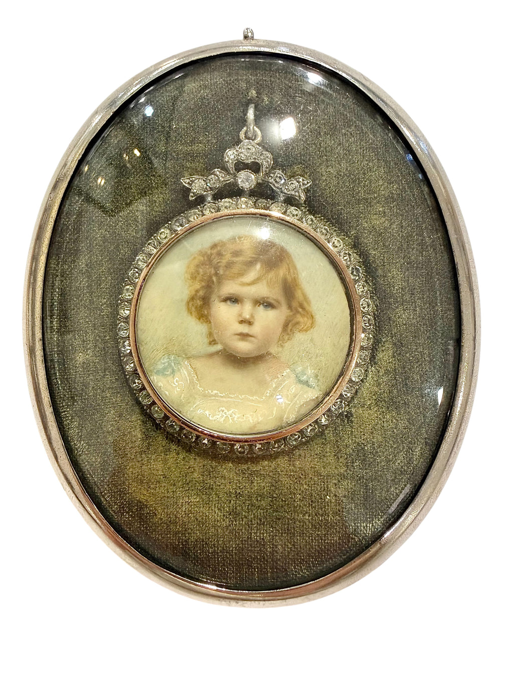 Lovely early 20th Century Portrait Miniature of a Child.