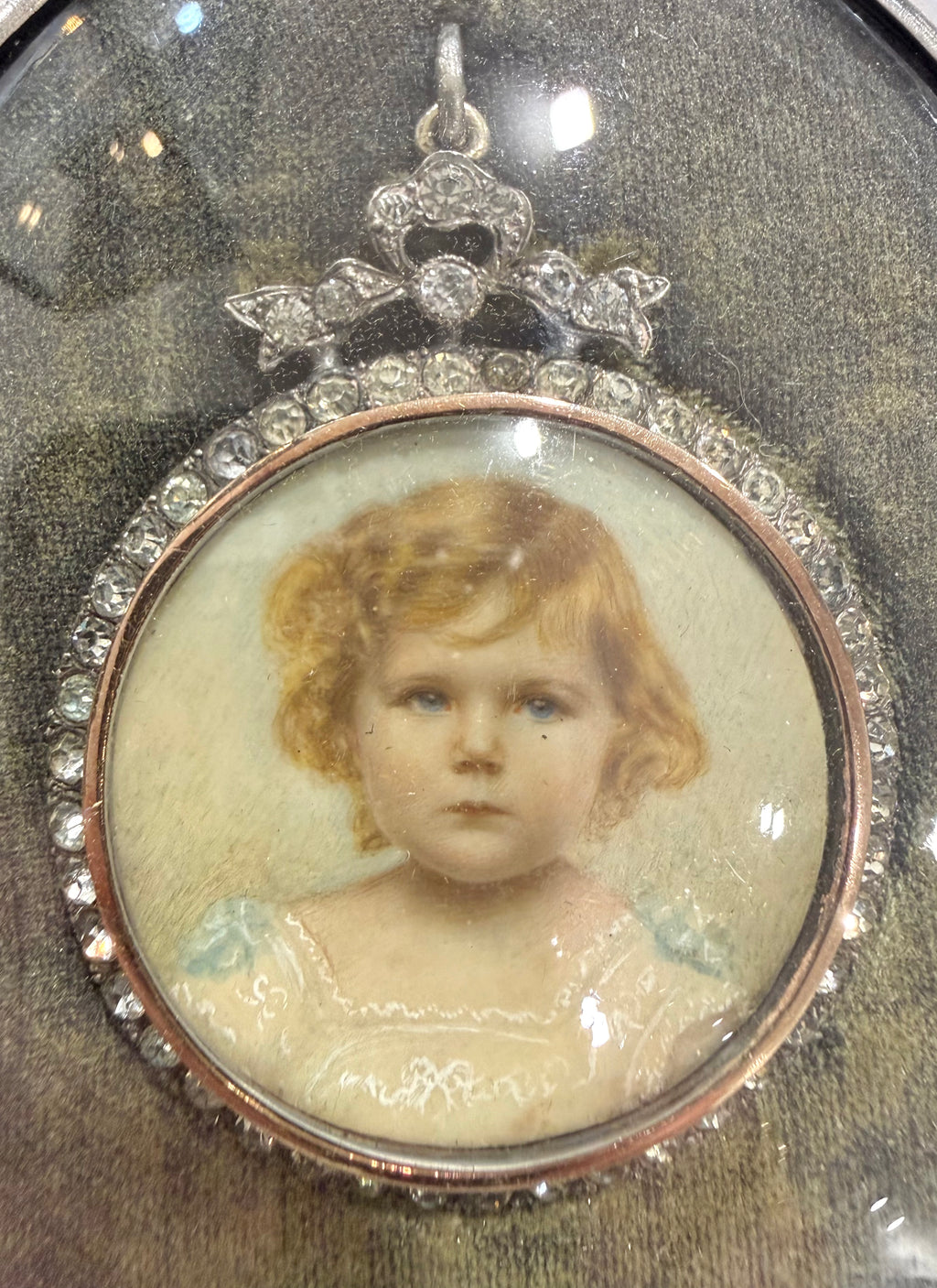 Lovely early 20th Century Portrait Miniature of a Child.