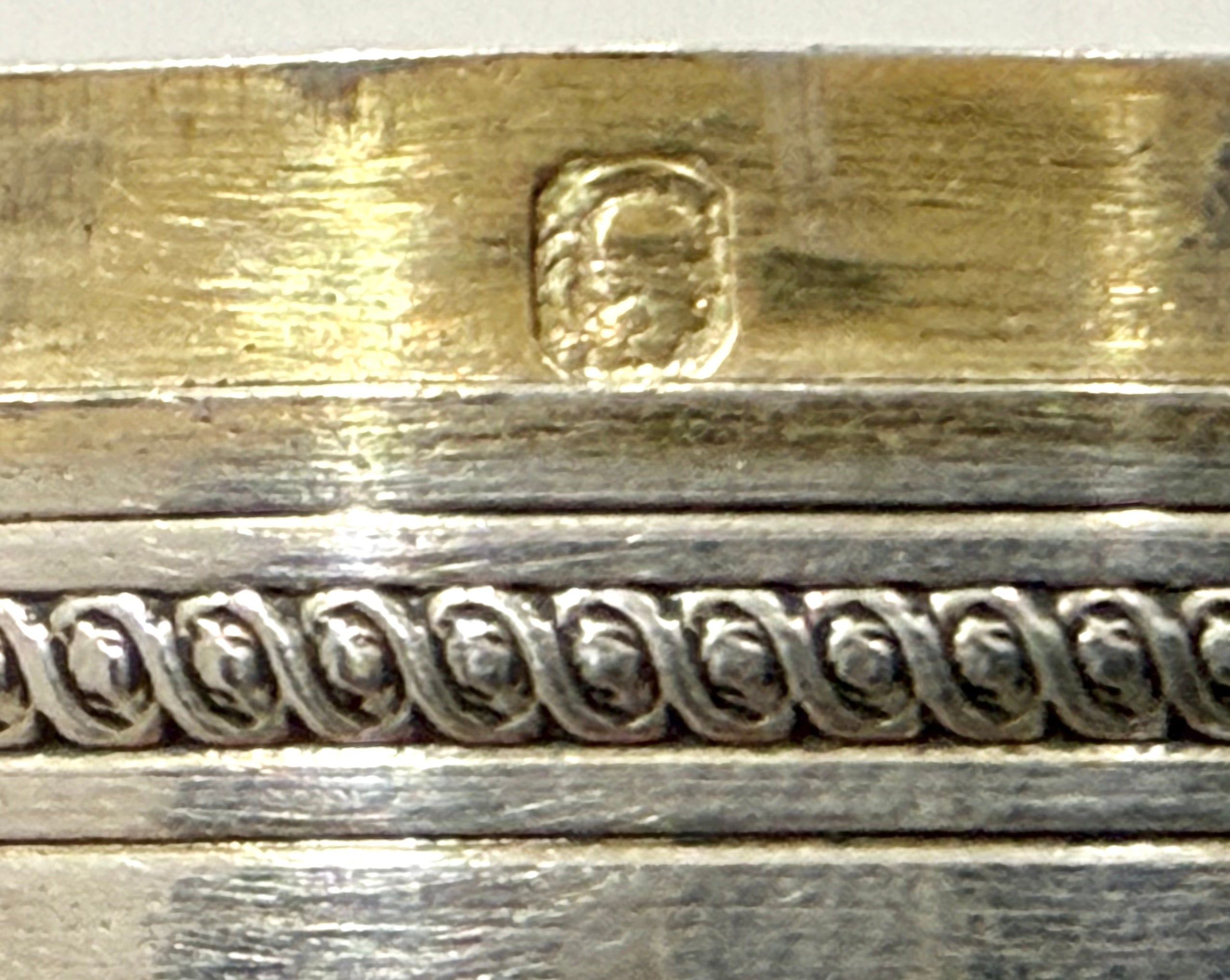 Very Fine French 19th Century Silver Gilt Box, PARIS c.1880