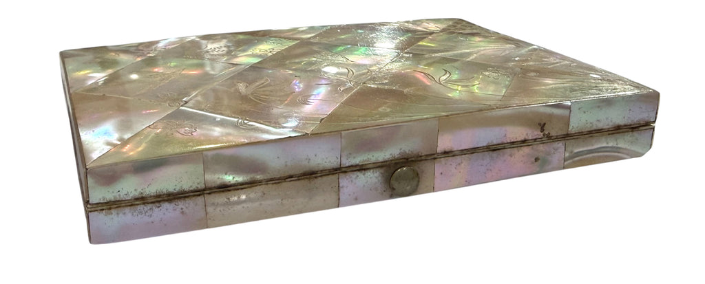 A very fine Victorian M.O.P. Card Case, Japanesque, c. 1880