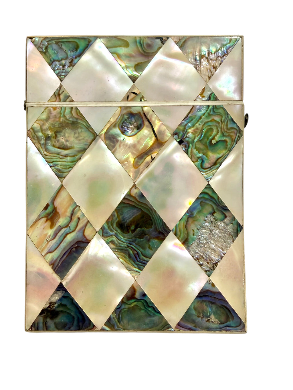 Victorian Abalone and M.O.P. Card Case, c. 1880