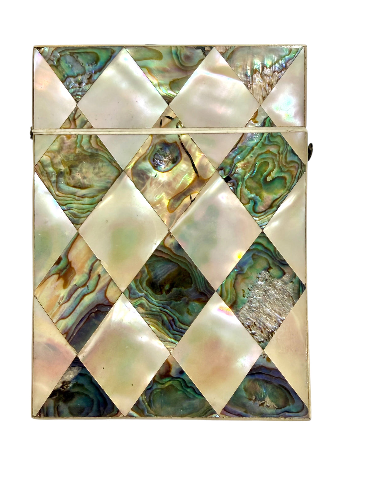 Victorian Abalone and M.O.P. Card Case, c. 1880
