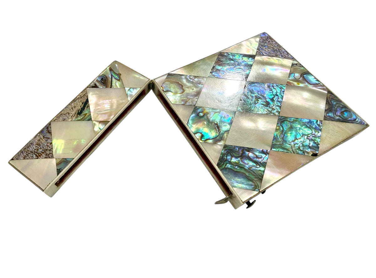 Victorian Abalone and M.O.P. Card Case, c. 1880