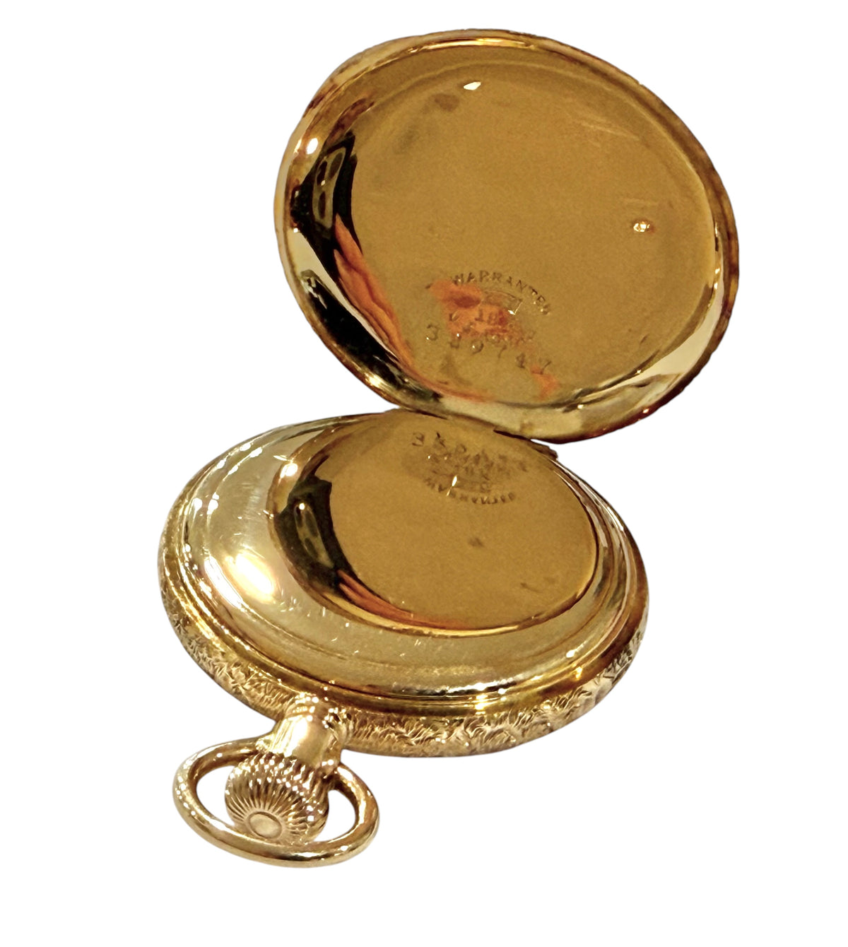 Beautiful 18ct Gold Ladies Pocket Watch, Waltham, 1901.
