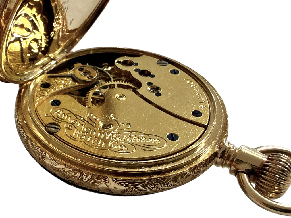 Beautiful 18ct Gold Ladies Pocket Watch, Waltham, 1901.