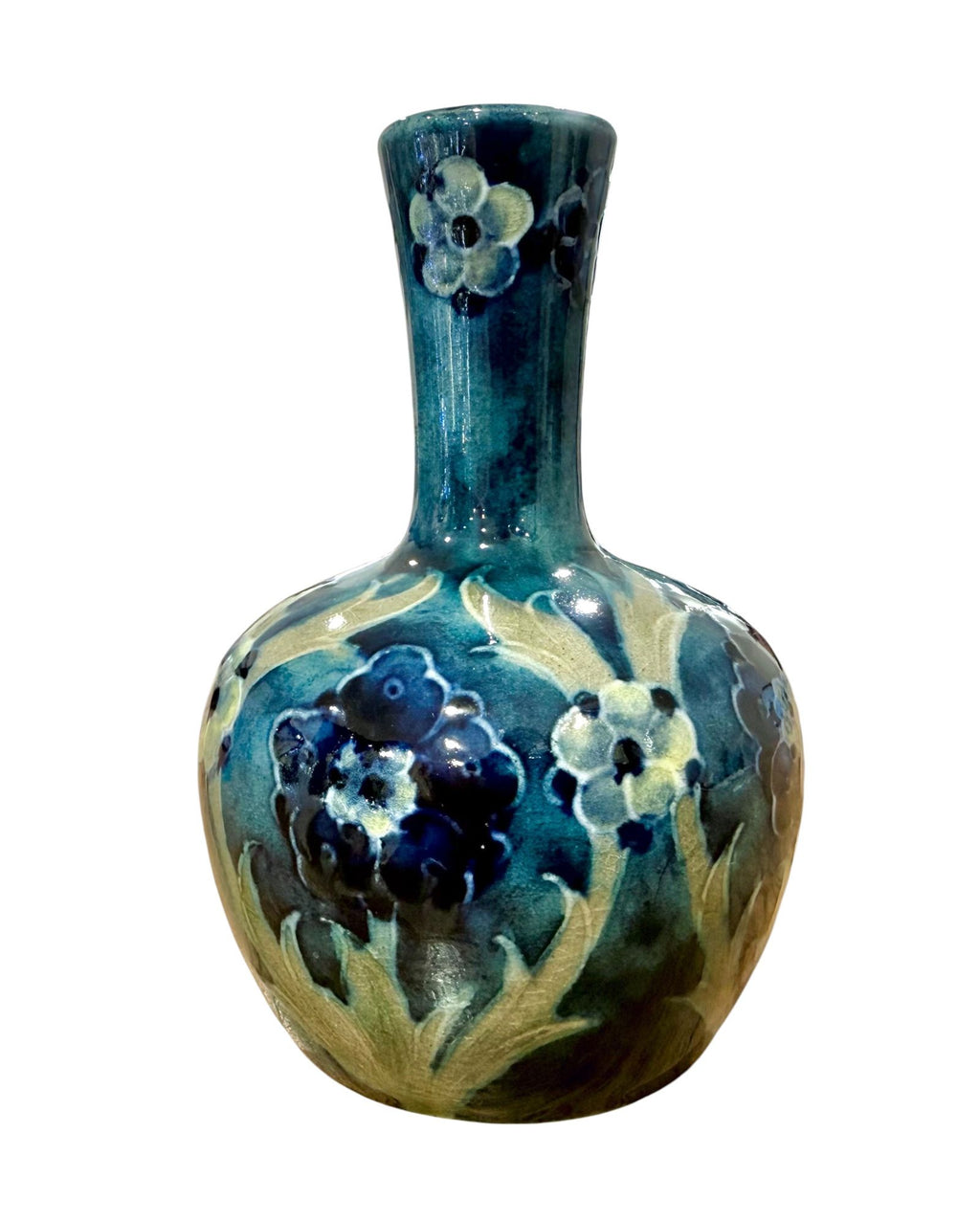 Late Florian Ware MOORCROFT Miniature Vase, William Moorcroft, c.1920s.