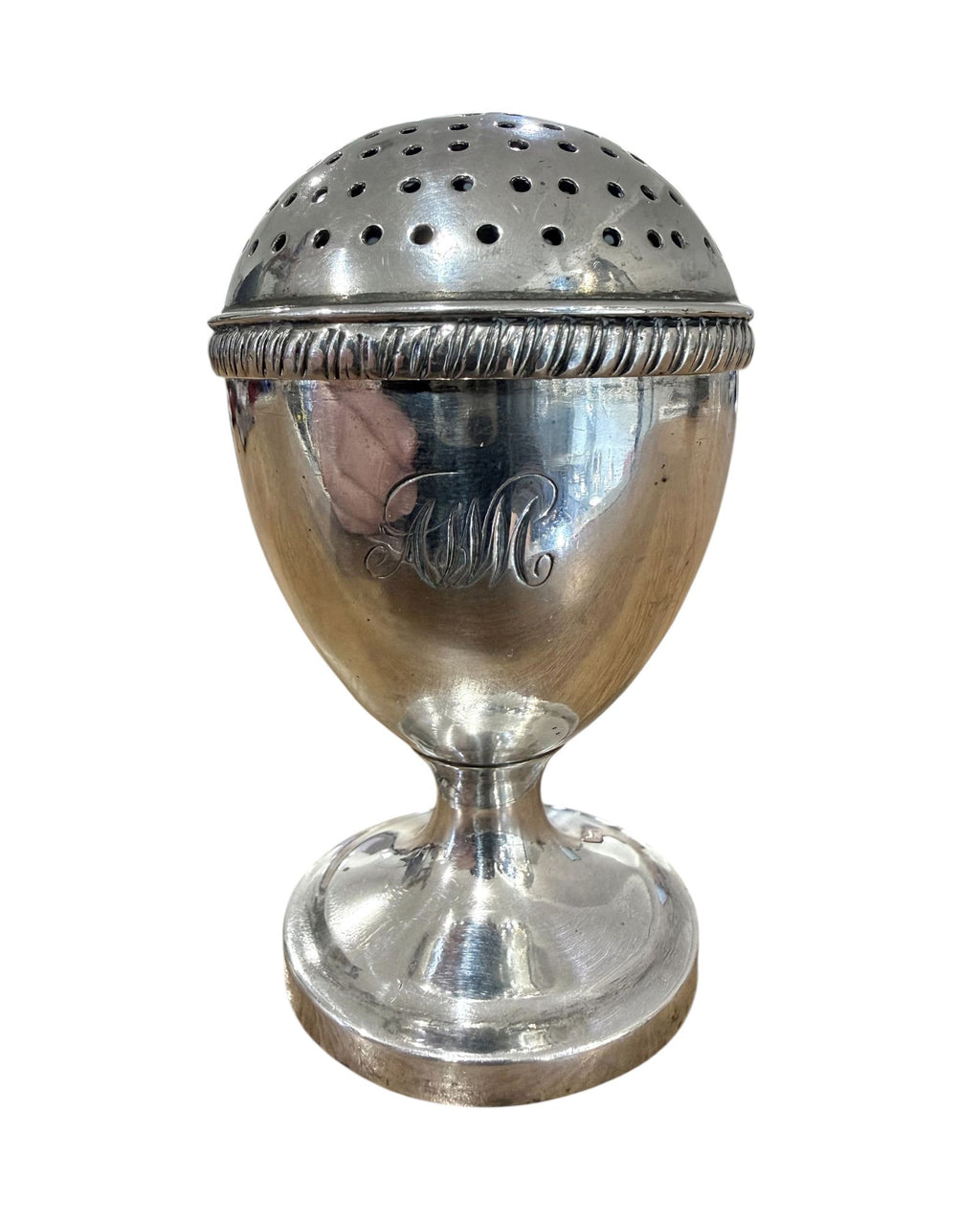 Scottish Provincial Sterling Silver George III Pepper, c.1800-20.