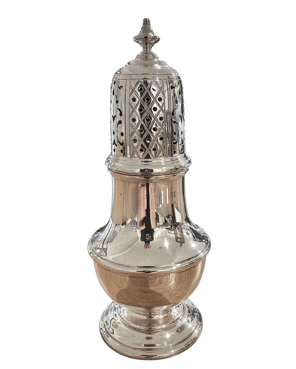 Sterling Silver Muffineer, QE II. London 1964. C.J. Vander.