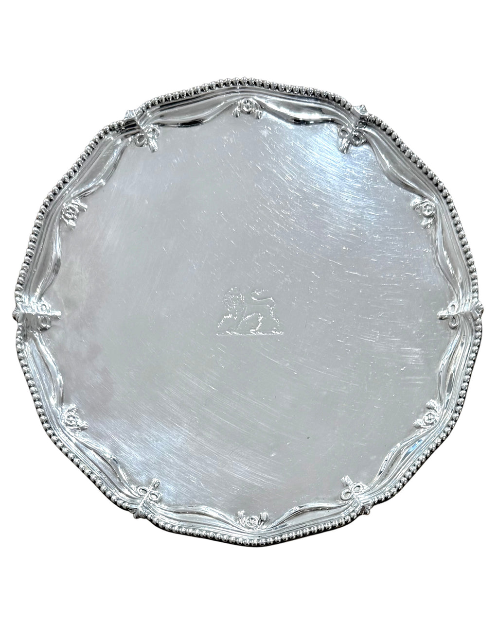 Sterling Silver Tray. London 1782. Maker John Sidaway Overstamped.