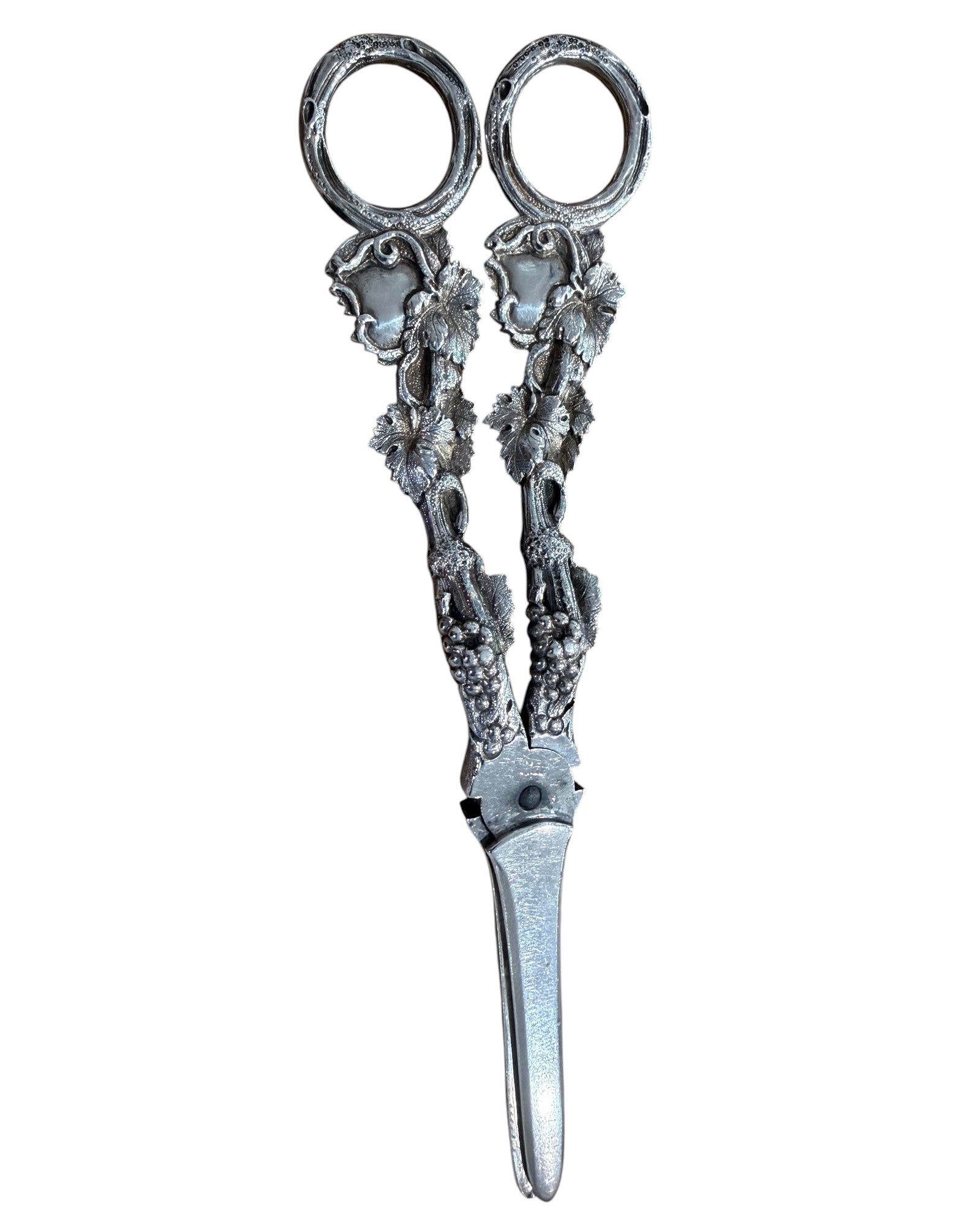 Victorian Sterling Silver Grape Shears. London 1851. George Adams.