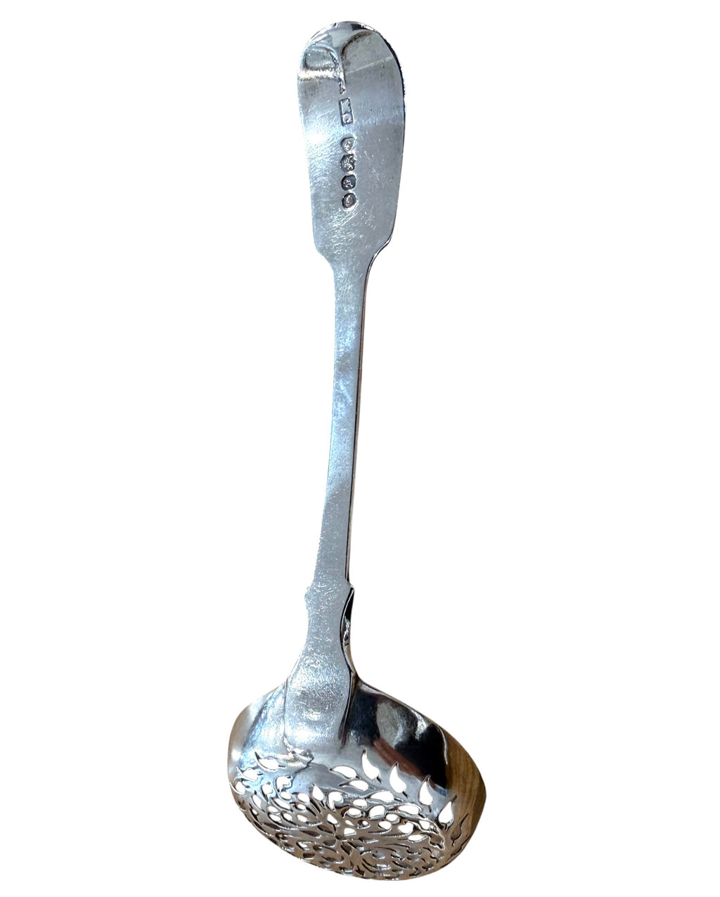William IV Sterling Silver Pierced Ladle. London 1836. Mary Chawner.